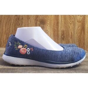 Skechers Microburst Causal Slip On Shoes Women's Size 7.5 Navy